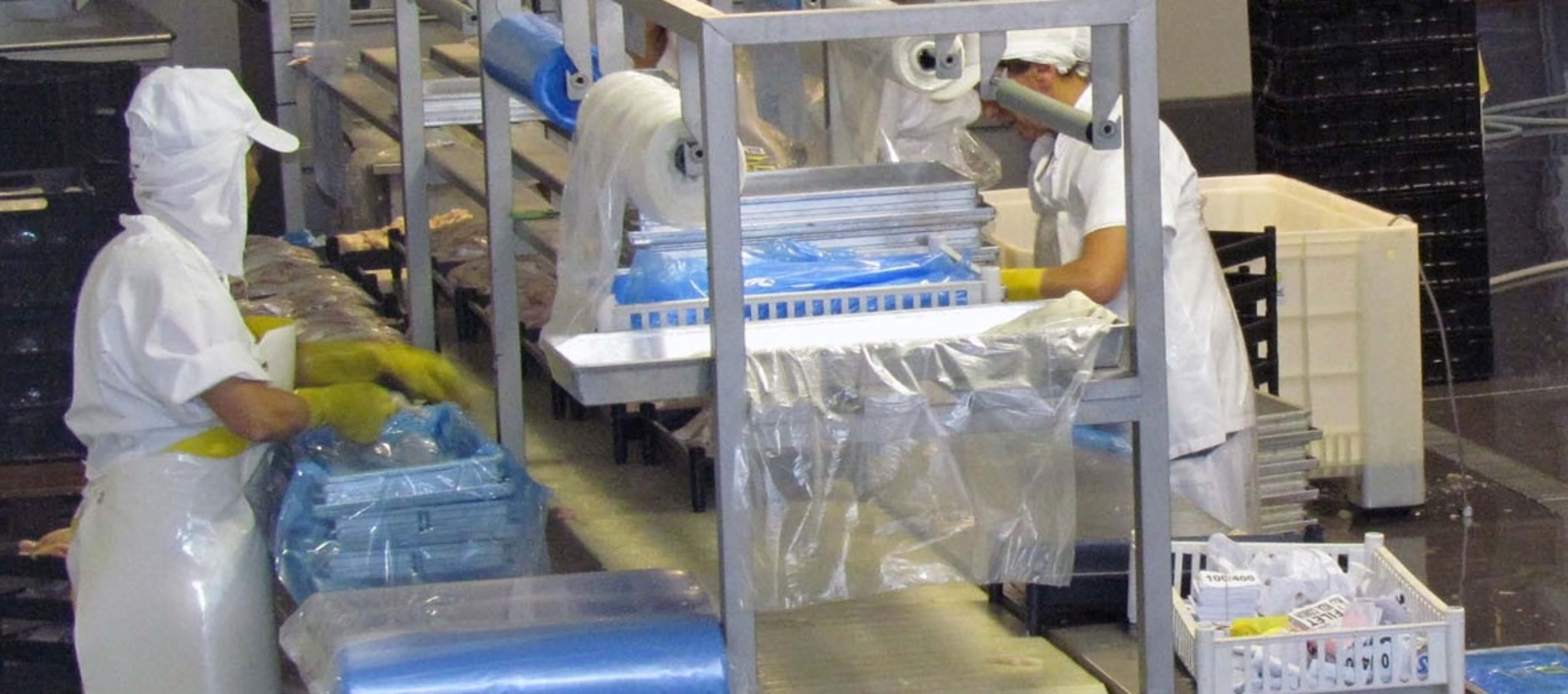 imagen de persona llevando un pescado fresco